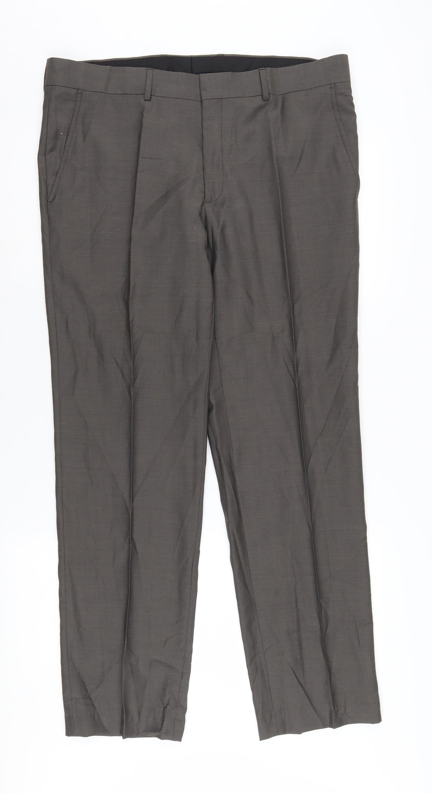 Calvin Klein Men's Grey Dress Pants - Size 52