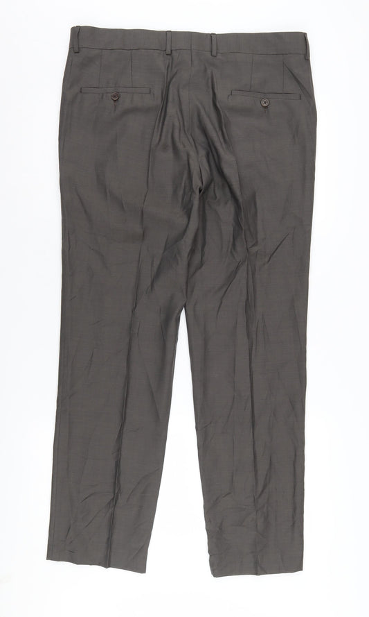 Calvin Klein Men's Grey Dress Pants - Size 52