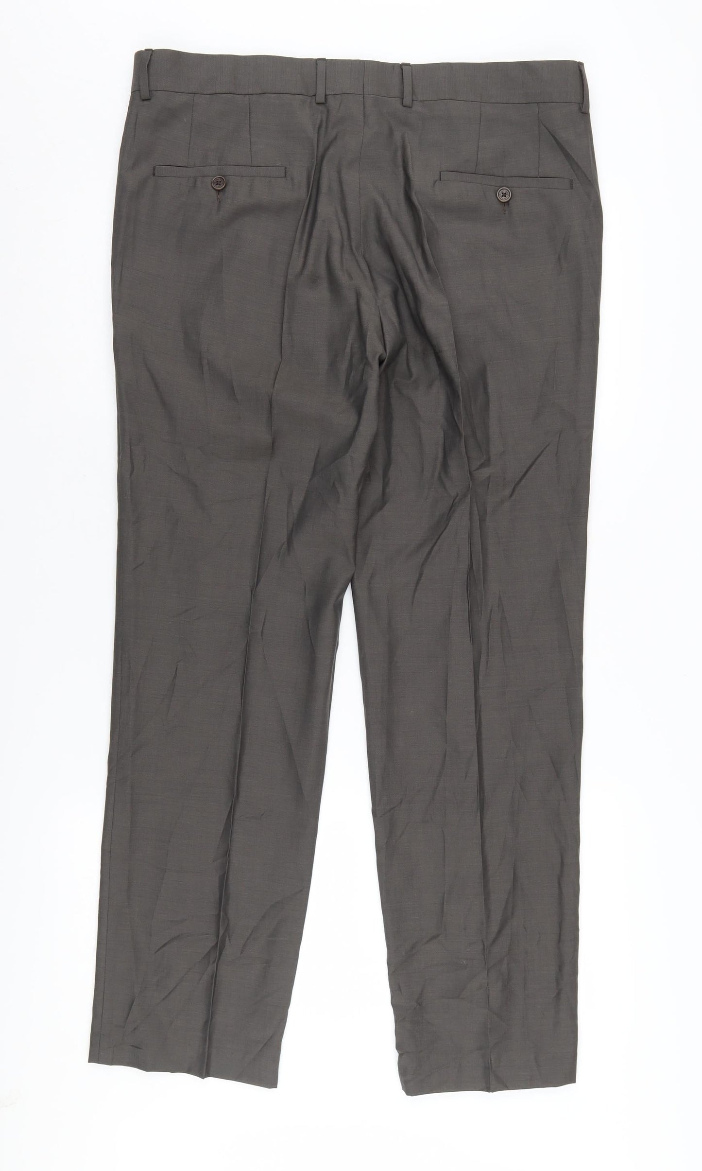 Calvin Klein Men's Grey Dress Pants - Size 52