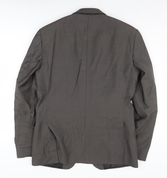 Calvin Klein Men's Grey Wool Blazer - Size 52