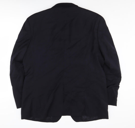 Pierre Cardin Men's Black Blazer, Size 46, Regular Fit