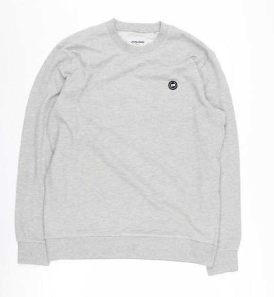 Jack & Jones Men's Grey XL Pullover Sweatshirt