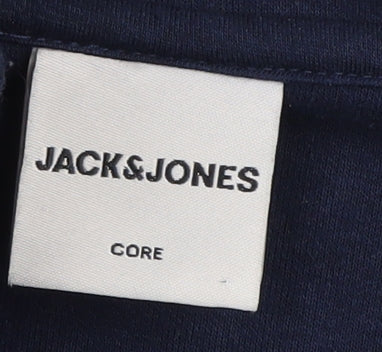 Jack & Jones Men's Blue Bomber Jacket, Size S