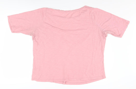 Boden Women's Pink T-Shirt, Size 22, Plus Size, Relaxed Fit