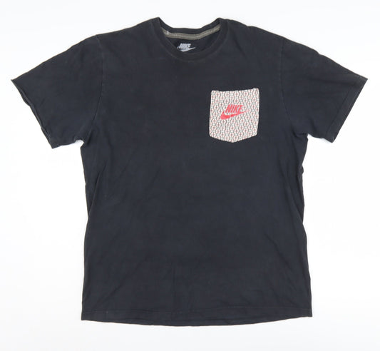 Mens UK Size L Nike Black Cotton T-Shirt