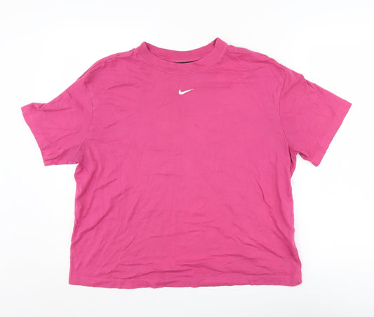Nike Women's Pink Basic T-Shirt - M