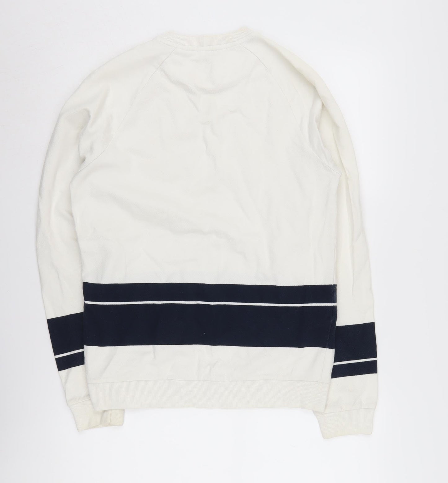Jack Wills Men's White XS Pullover Sweatshirt, Logo Accent