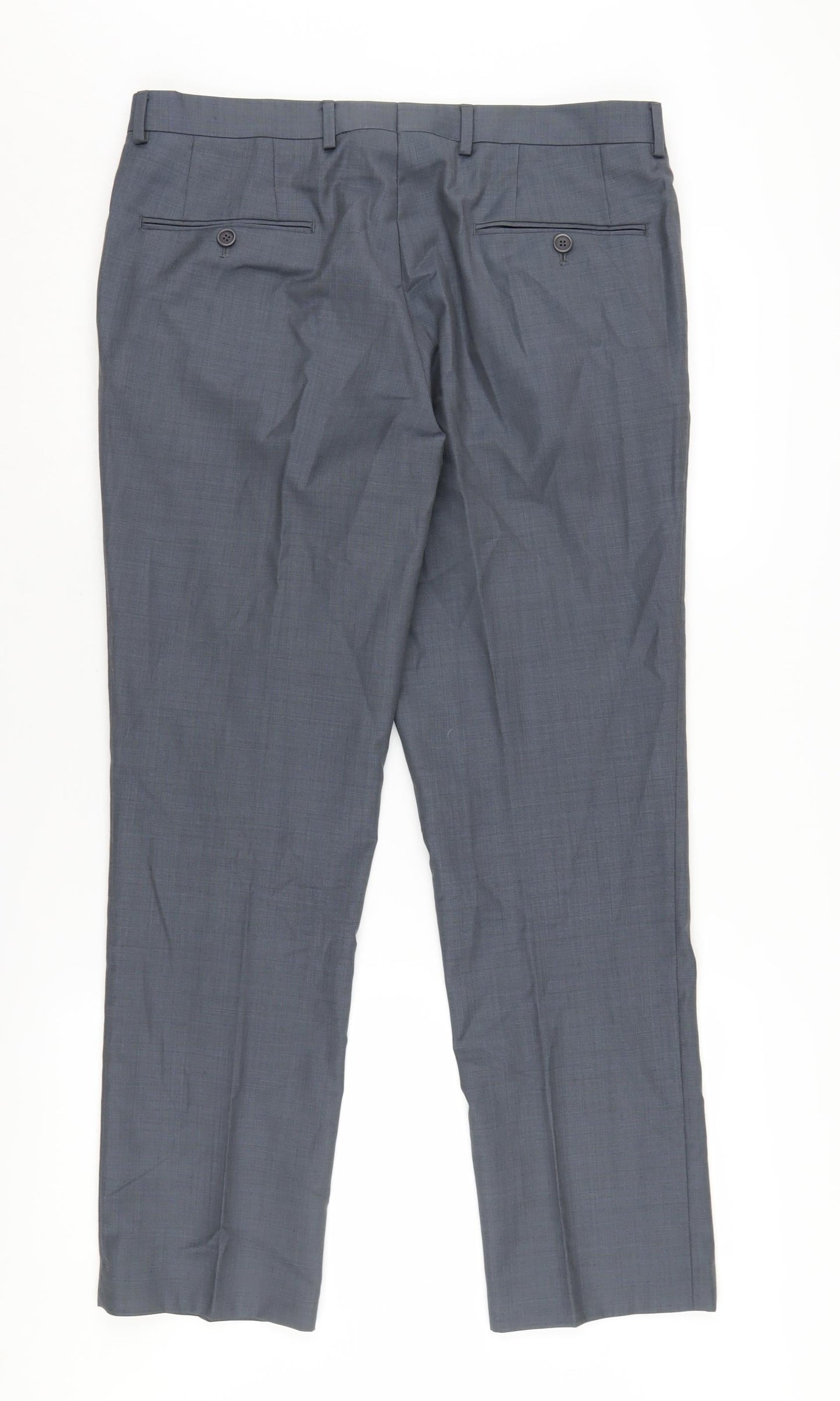 Ted Baker Men's Grey Dress Pants, Size 34S, Slim Fit