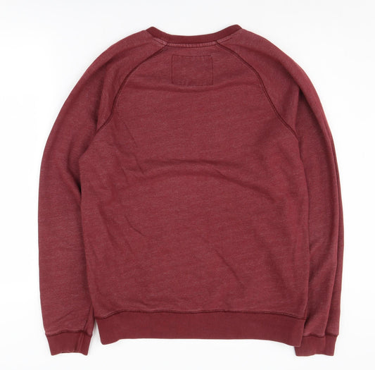 Jack Wills Men's Red Pullover Sweatshirt, Size M