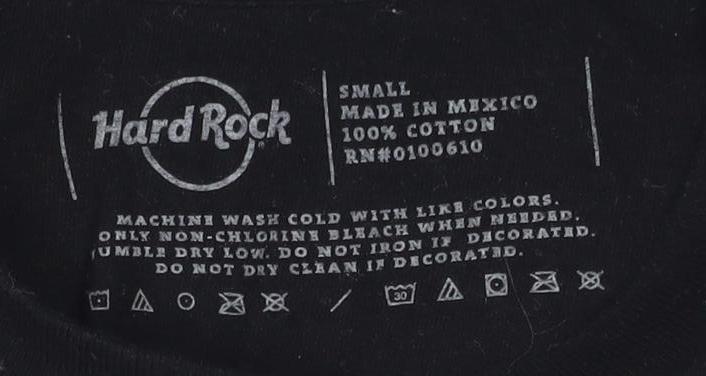 Hard Rock Men's Black Music T-Shirt S