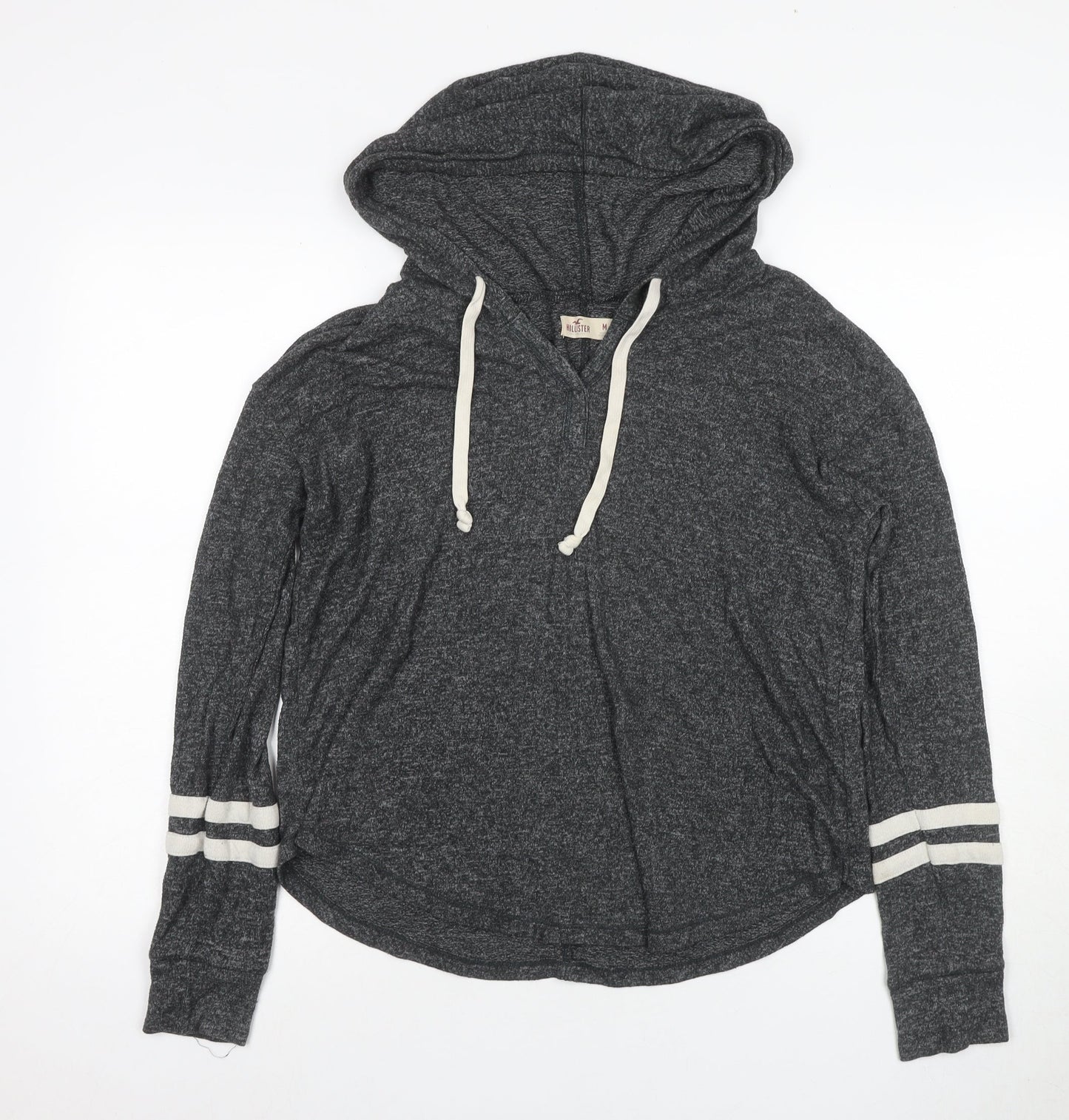 Hollister Women's Grey Pullover Hoodie Medium