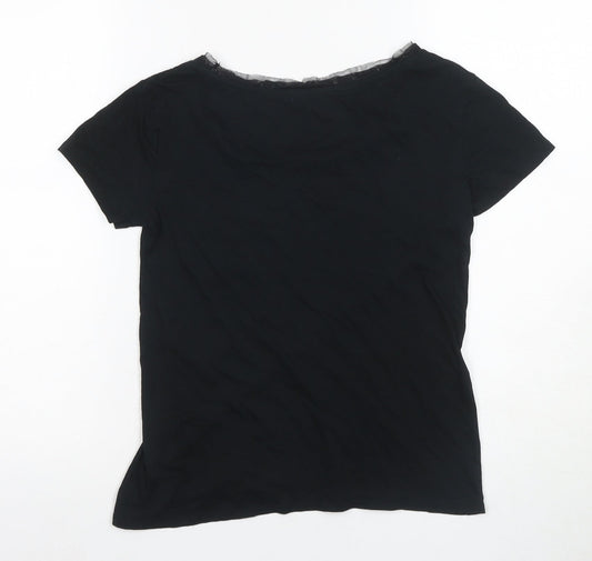 Gap Men's Black XS T-Shirt with Sequin Pocket