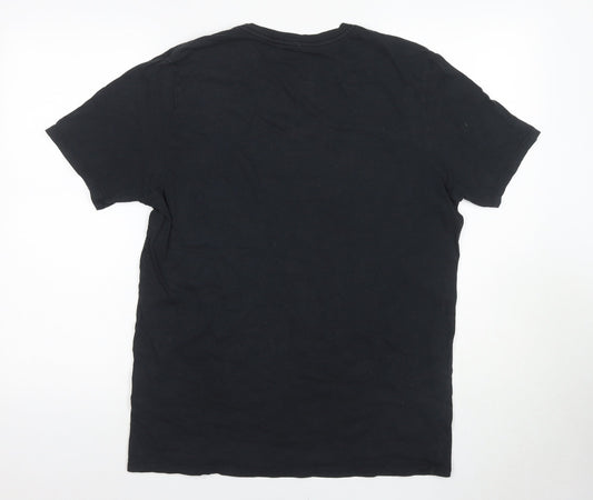Nike Men's Black Athletic T-Shirt Size L Crew Neck