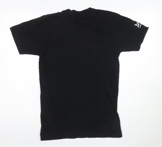 American Apparel Men's Black Rainbow Graphic T-Shirt Size S
