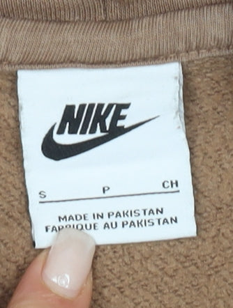 Nike Men's Brown Pullover Hoodie Size S