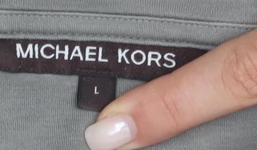 Michael Kors Men's Grey L T-Shirt with Logo