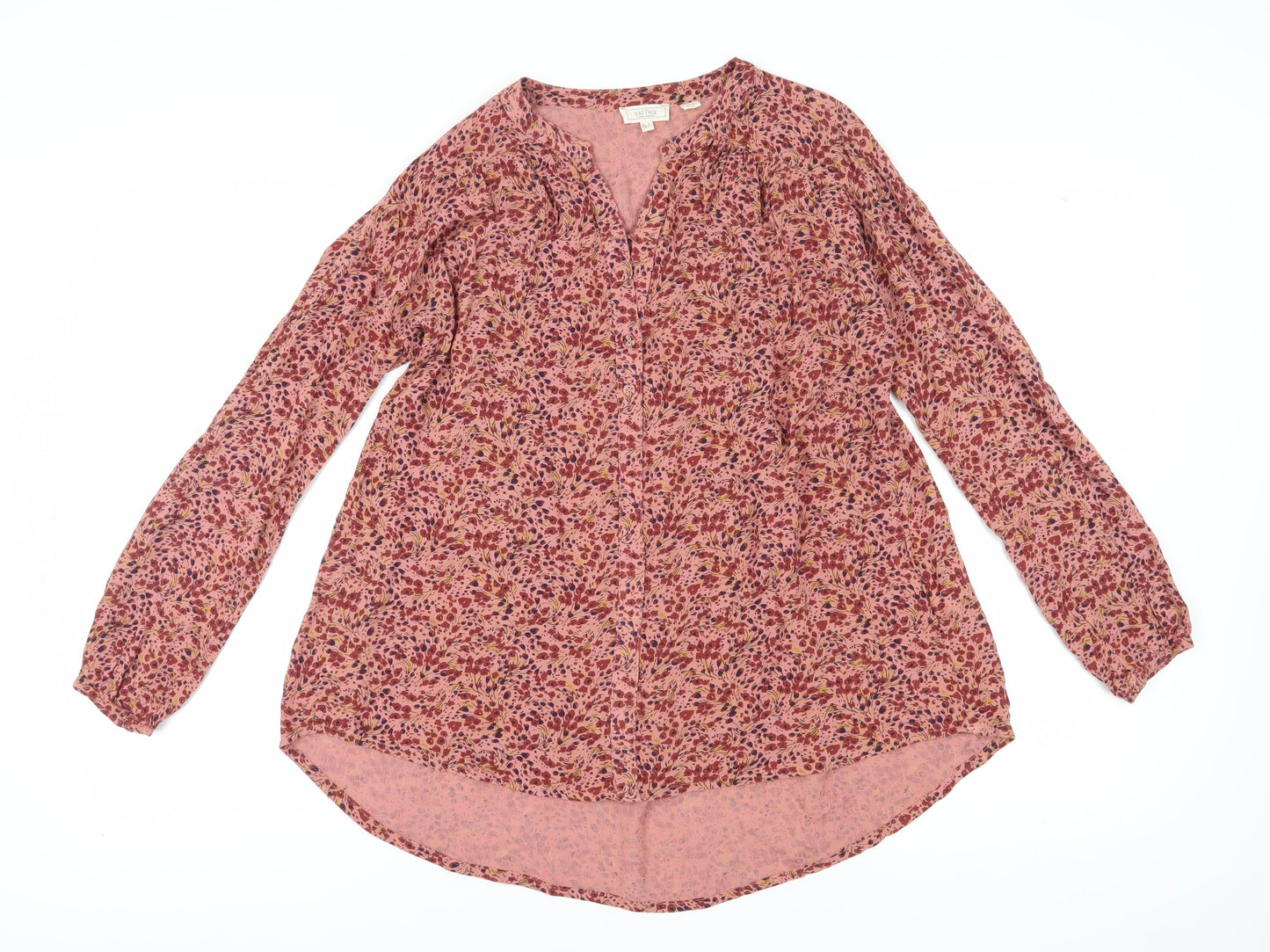 Fat Face Women's Multicoloured Floral Tunic Blouse Size 6