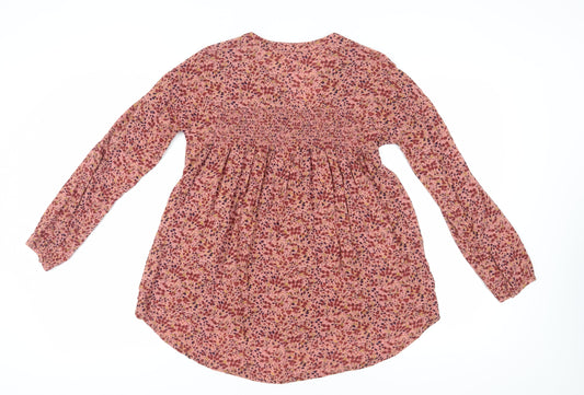 Fat Face Women's Multicoloured Floral Tunic Blouse Size 6
