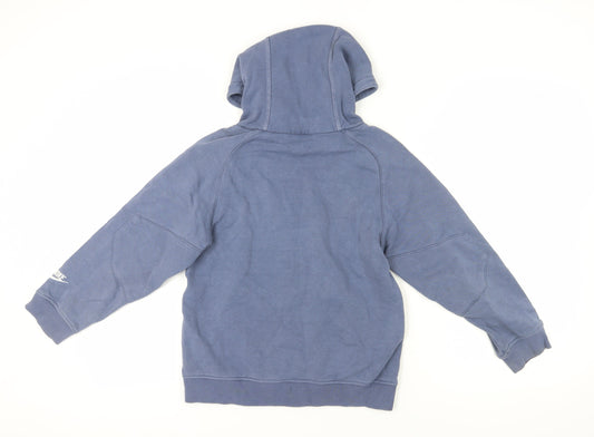 Nike Boys Blue Pullover Hoodie Mid Size Graphic Print