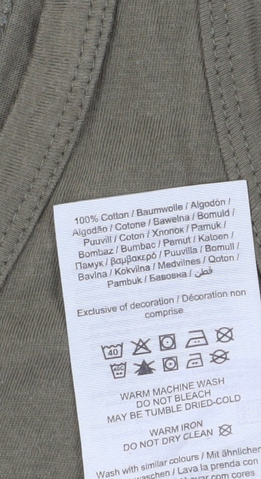 Jack & Jones Men's Green Sleeveless T-Shirt M, Jersey, Logo