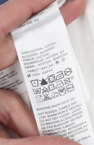 Levi's Ringer T-Shirt White XS Unisex Retro Style