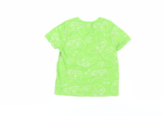 Xbox Graphic Boys Green T-Shirt 5-6 Years Short Sleeve
