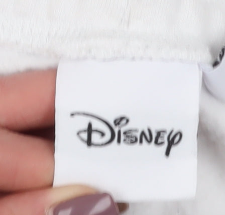 Disney Women's S White Jogger Trousers with Mickey Design
