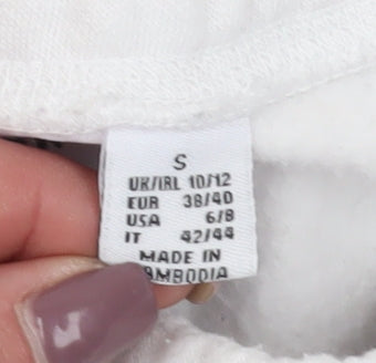 Disney Women's S White Jogger Trousers with Mickey Design