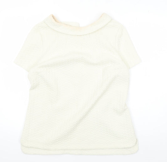 Womens UK Size 16 Boden Ivory Polyester Blend Blouse
