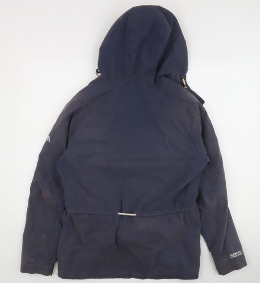 Womens UK Size 12 Regular Craghoppers Blue Cotton Blend Jacket