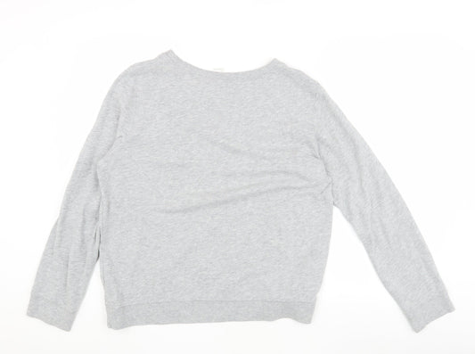 Calvin Klein Grey Unisex Sweatshirt M Pullover Logo