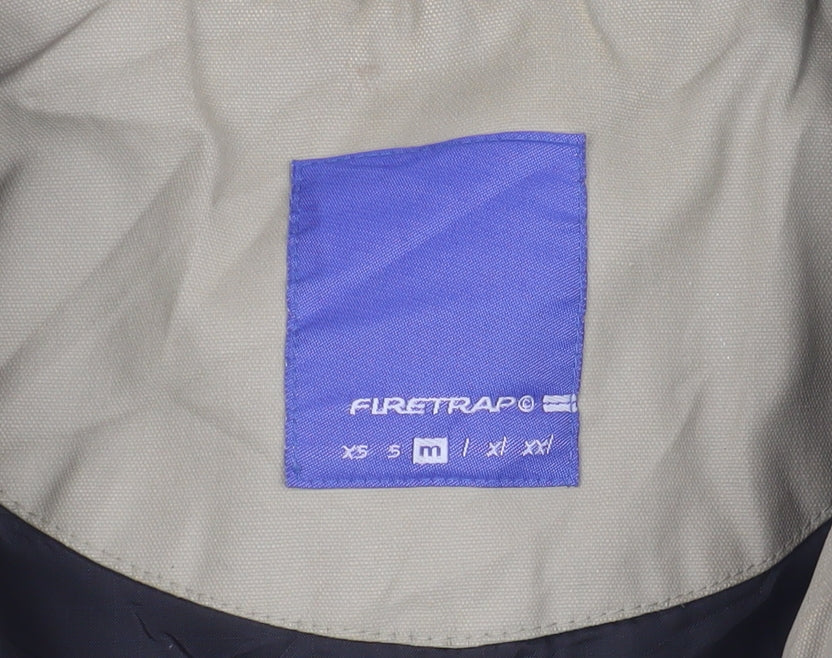 Firetrap Men's Beige Windbreaker Jacket M