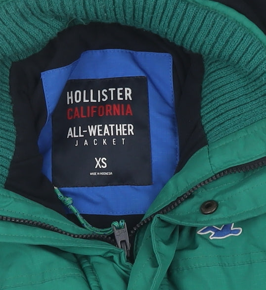 Hollister Women's Green All Weather Jacket XS