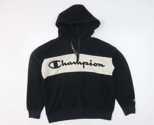 Champion Unisex Small Black Pullover Hoodie