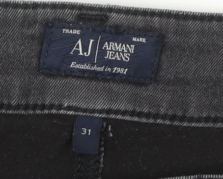 Armani Jeans Men Grey Slim Fit Denim Size 31