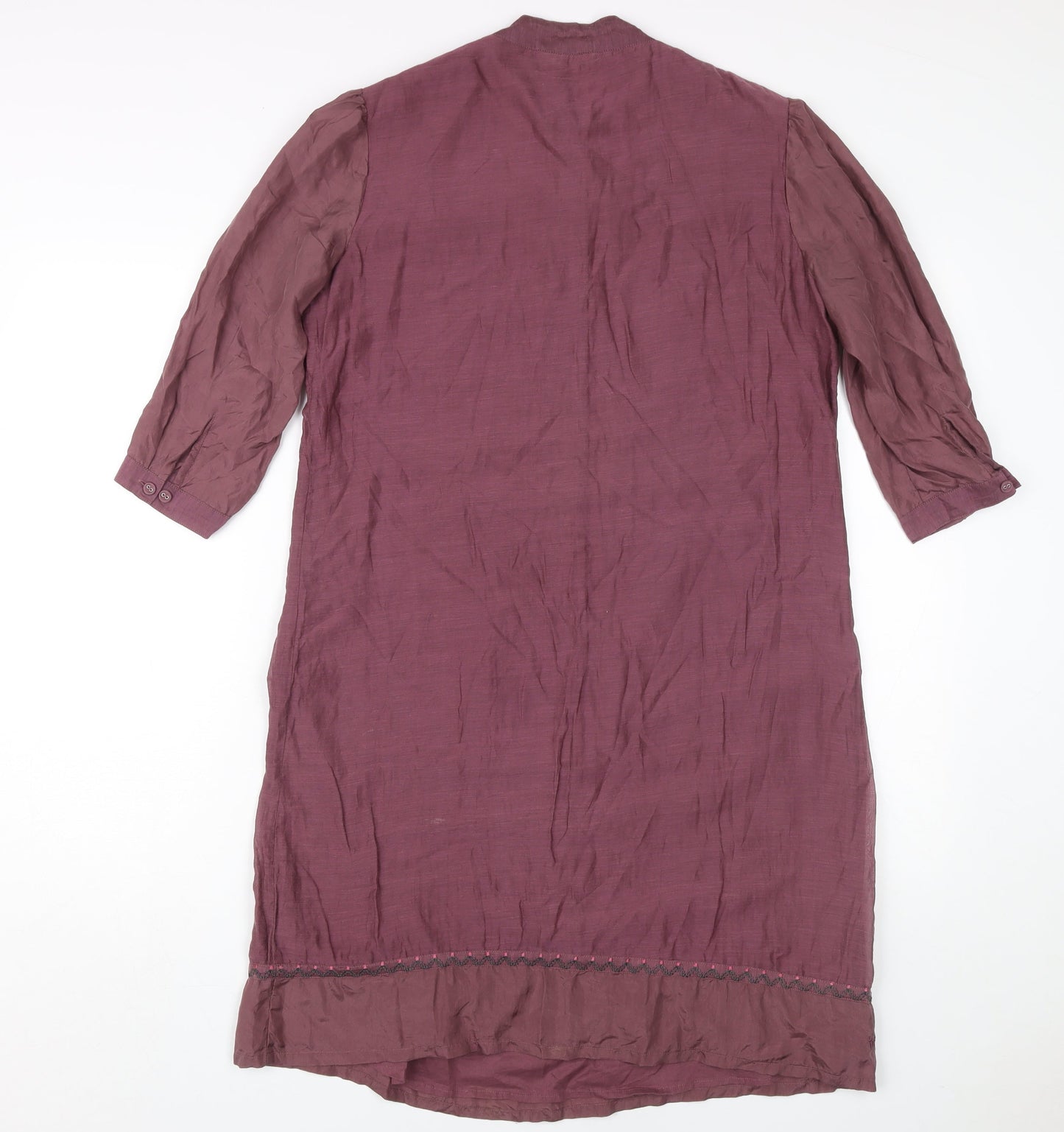 Fat Face Women's Purple Midi Shift Dress Size 8