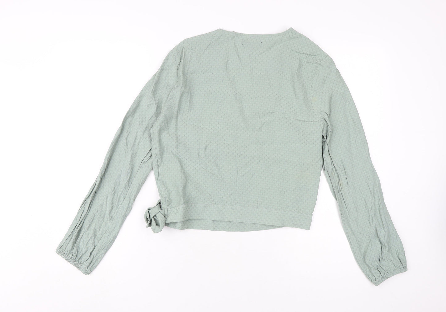 Superdry Women's Green Wrap Blouse UK 12