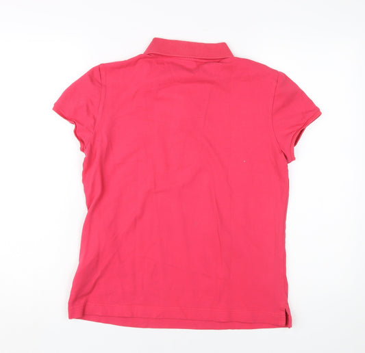 Adidas Women's Red Polo Shirt Size 10