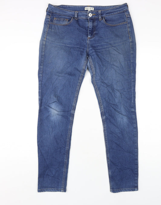 Reiss Women's Blue Skinny Jeans Size 10