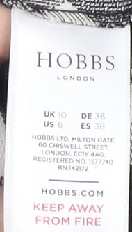 Hobbs Women's Black Check Pencil Dress Size 10
