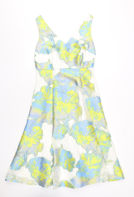 Hobbs Women's Floral Fit & Flare Dress, Size 10, Multicolour
