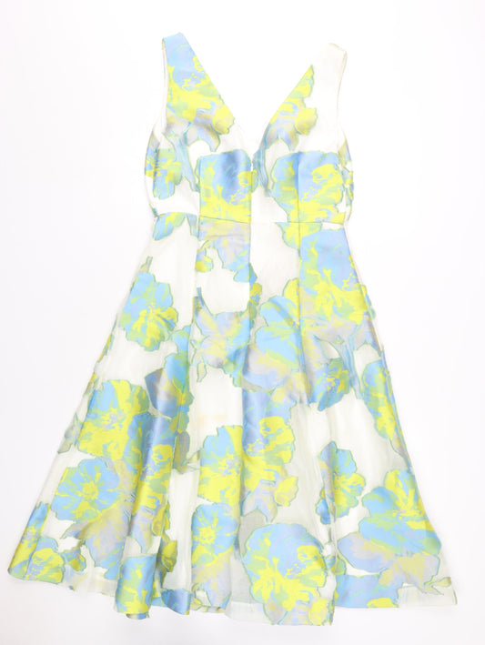 Hobbs Women's Floral Fit & Flare Dress, Size 10, Multicolour