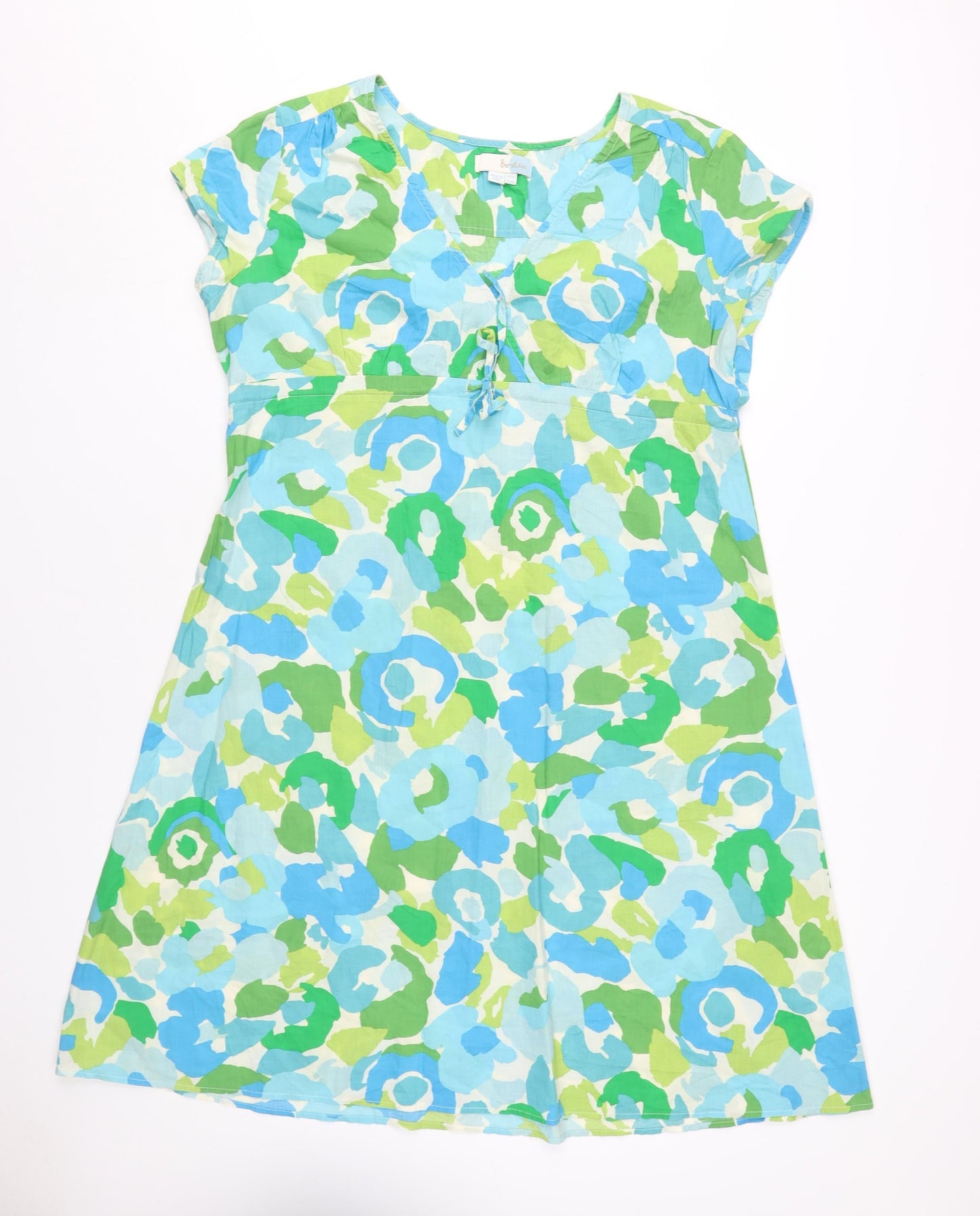 Boden Women's Multicoloured Floral A-Line Dress, Size 10