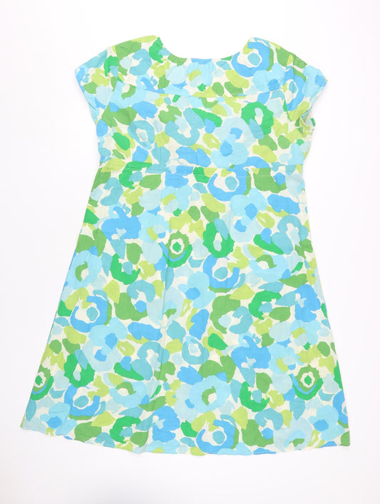 Boden Women's Multicoloured Floral A-Line Dress, Size 10