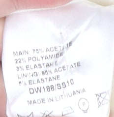 Karen Millen Women's Ivory Bodycon Dress Size 10