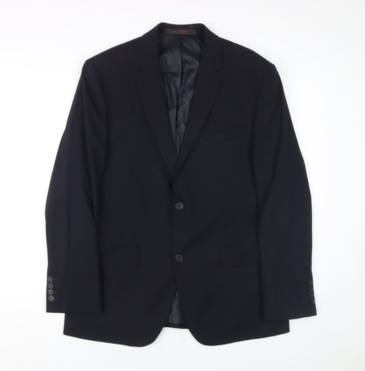 Jeff Banks Men's Blue Slim Fit Blazer, 40 Short