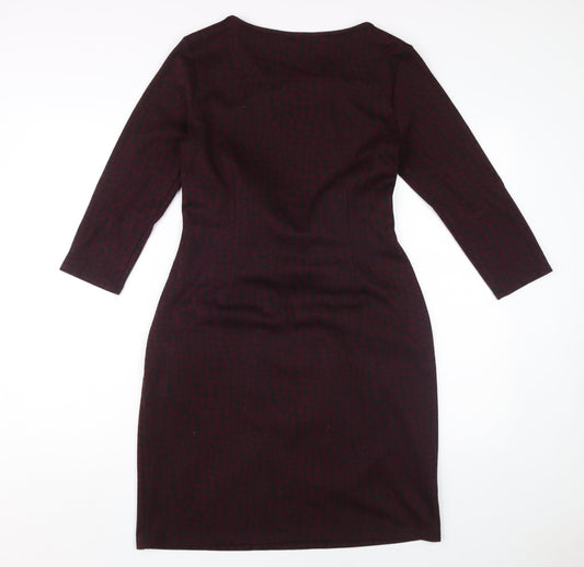 Laura Ashley Women's Red Sheath Dress, Size 12 - Elegant Workwear