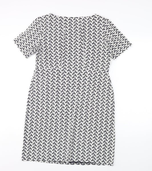 White Stuff Women's Geometric Shift Dress, Size 12