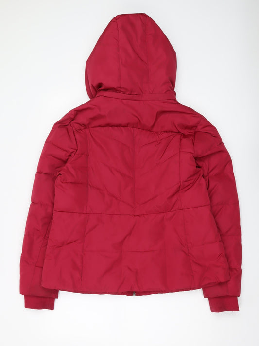 Marks and Spencer Women's Red Puffer Jacket, L