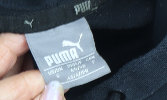 Puma Men's Black S Pullover Hoodie with Logo